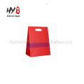 Kraft vermelho com saco de presente de papel de torção